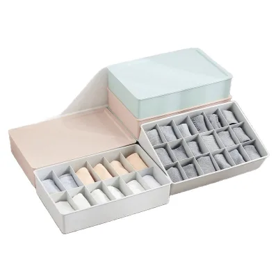 GREENSIDE Outlet Extra-Large Nordic Style Stackable & Compartments Drawer-Type Bra Sock & Underwear Storage Box