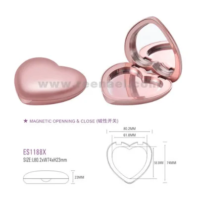 Magnetic Cosmetic Packaging Boxes with Compact Powder Eye Shadow Case, Available in Various Colors and Logos OEM