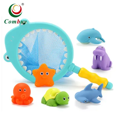 Temperature Sensitive  12M+ Fishing Net Floating Bath Toy