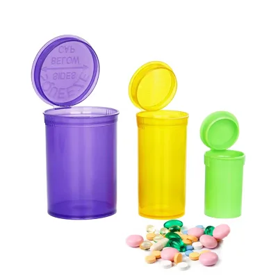 A Custom-made Openable Plastic Bottle Cap Container for Storing Small Pills with a Child Protective Cover