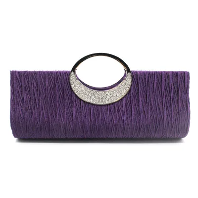 New Arrival Luxury Women Classic Style Wrinkle Bag Portable Clutch Evening Party Bag