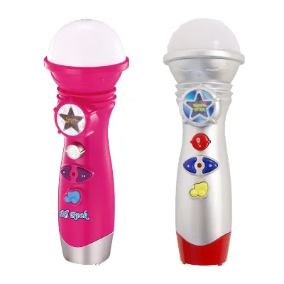 D.J. Toys LED Plastic Battery Operated Musical Educational Recording Microphone Toy for 2 to 4 Years & 5 to 7 Years