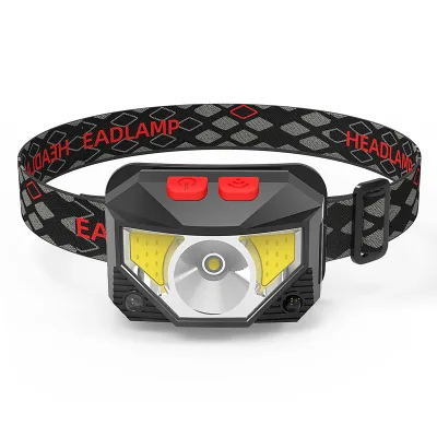 LED Headlamp Rechargeable Motion Sensor Head Lamp Built-in Battery With USB Hands Free Headlight for Fishing Inspection