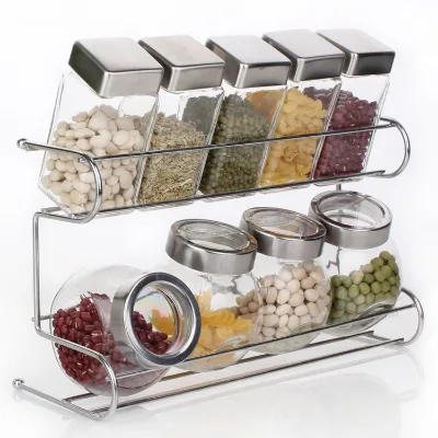 2026 Kitchen Spice Bottle Set, Seasoning Jar Shelf ,Spice Rack 10pcs/Set