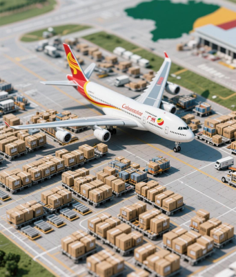 Direct Express Air Cargo From Guangzhou Africa for General Goods 7-9 Days Transit Insurance Buyer Customs Clearance 24/7 Support
