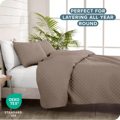 Sell Well New Lightweight Waterproof Hotel Quilted Full Queen king Size Coverlets Bedspread Set
