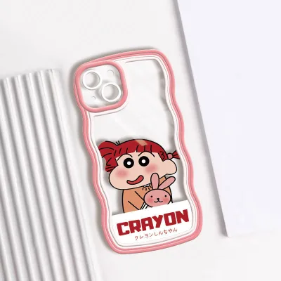 Cartoon Couple Model Phone case New Transparent Cute Anti-fall Phone case Rear Cover