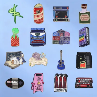 Mixed Style Creative Enamel Pins Random Pop Lapel Badge Brooch Backpack Clothes Jewelry Gift
