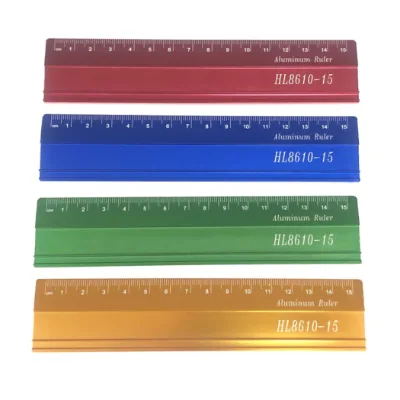 New Items Colorful Customized High Quality Stainless Steel Ruler 15cm