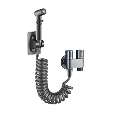 Modern Stainless Steel Handheld Toilet Spray Gun Set with Pressurized Water Flow WC Sprayer Accessories
