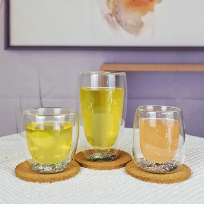 2024 Hot Sale Double Wall Glass Cup Christmas Tumbler for Present for Daily Use and Sipping Beverages