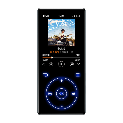 Portable Touch Button Digital BT MP3 Player Lossless 4GB 8GB 16GB 32GB 64GB MP4 Music Player for Students Elderly Sports People