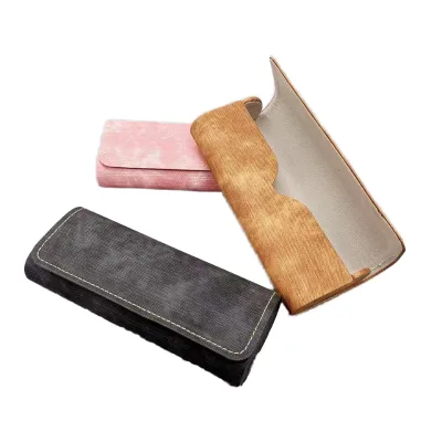 High Quality Handcrafted Leather Glasses Case with Iron Soft PU Display Case for Eyewear Low Price