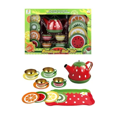 Pretend Play Children Tea Set Toy Customized Play House Tea Toy for Girls Cheap Wholesale Price Metal Funny Educational Toy