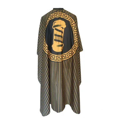 New Design Waterproof Hairdressing Gown Polyester Custom Logo Cutting Hair Barber Apron Salon Cape