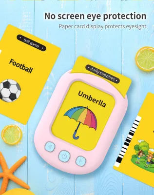 Montessori Language Learning Pocket Speech Therapy Autism Playthings Sensory Educational Talking Flash Cards with 112 Cards