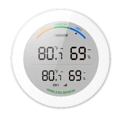 Digital Wireless Thermo-Hygrometer for Outdoor and Car Use Plastic Material OEM Customizable