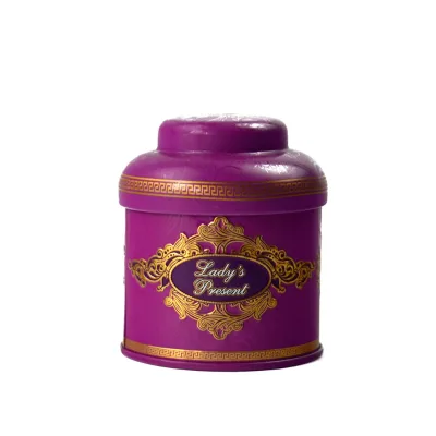 Custom Metal Small Luxury Round Coffee Tea Packaging Tin Box Tin Box