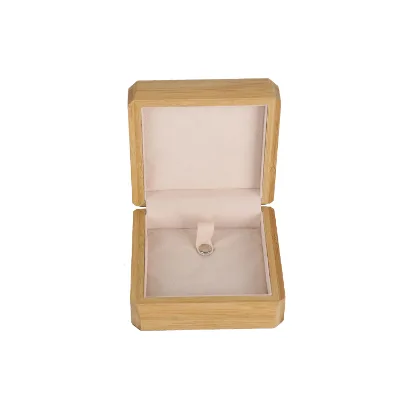 Luxury Bamboo Wood Jewelry Box Custom Logo Color & Size Storage for Bracelet Ring Earring Necklace Gift Packaging
