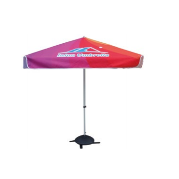 Factory Quality 1.5x1.5m Aluminum Lightweight Durable Waterproof UV Proof Semi-Automatic Promotional Umbrella Custom Logo