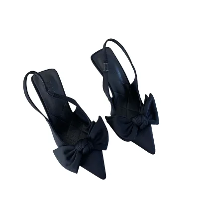 New Elegant Ladies Bow Pointed Section High Heels Party Sandals