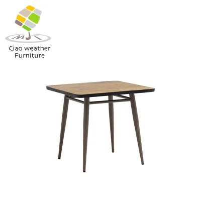 Outdoor Exposed square Teak Table