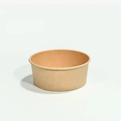 Customized Thickened Disposable Plastic Paper Bowl with Lid One-Time Use Fruit Salad Packaging Box