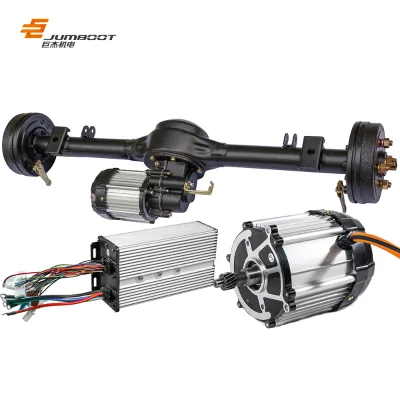 Customized 48V 1500W Permanent Magnet Synchronous Motor Drum Brake Brushless 3000rpm Electric Tricycle Rear Axle