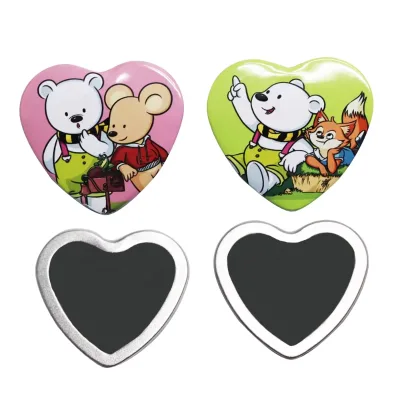 Love Shape Refrigerator Sticker Material Size 57 * 53mm Suitable for Fridge Magnet Machine