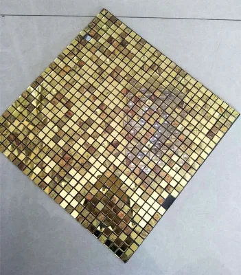 China Supplier Luxury Gold Mosaic Tile/golden Select Mosaic Wall Tile