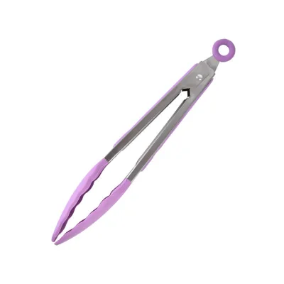 Wholesale Colored Stainless Steel Silicone Kitchenware, Heat-resistant Food Clip, Non Stick Pan, Steak Barbecue Clip