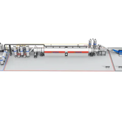Fully Continuous Pyrolysis Plant 50 Tpd Single Train