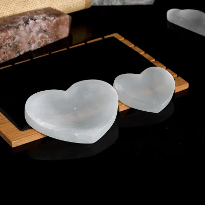 100% Natural Hot Selling Wholesale Natural Selenite Bowl Ornament