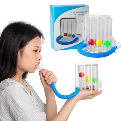 New Arrival Effective Wholesale Lung Smart Respiratory Exercise Three Ball Breathing Trainer
