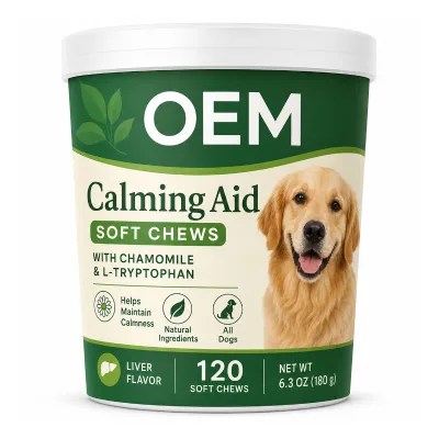 Wholesale Veterinary Soft Chews Dogs Calming Relief Tension Hyperactive Barking Manufacturer Quality Formula