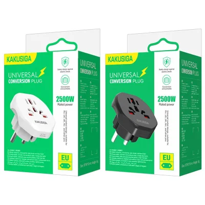 KAKUSIGA Travel Charger European Regulations Global Plug Multinational Conversion Plug