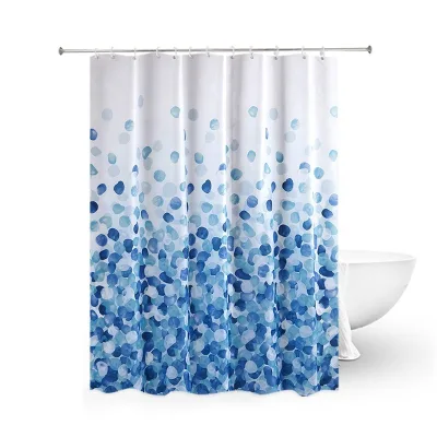Shower Curtain Bathroom Fabric Fall Curtains Waterproof Colorful Polyester Shower Curtains for Bathroom