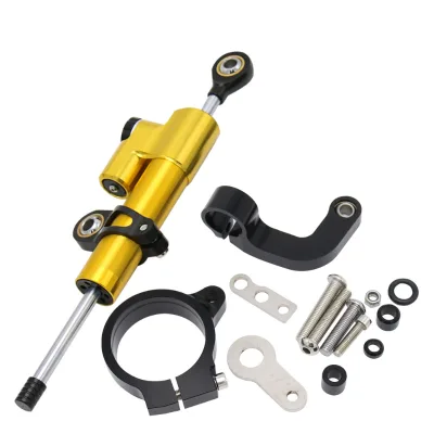 Factory Motorcycle Steering Damper Stabilizer Kit for Scooter Cnc Aluminum Safety Control Motor Accessories
