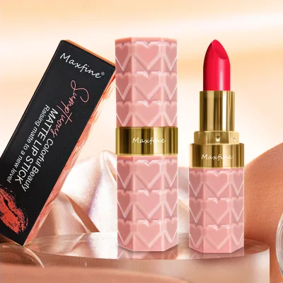 Most Popular Maxfine Nude Colorful Creamy Matte Lipstick Long Lasting Waterproof Makeup Lipstick