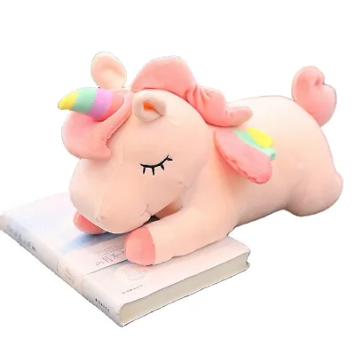 High Quality 28cm Super Soft Stuffed Toys Custom rainbow Giant unicorn Plush