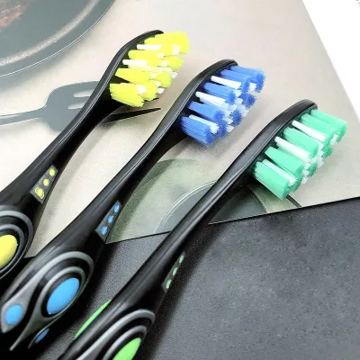 Best Dental Stains Remove Black Bristle extra Hard Toothbrush for Smoking Men