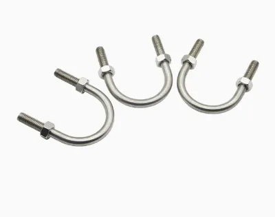 Stainless Steel U-Bolts with Nuts and Washers | Heavy Duty Pipe Clamp U Shape Bolts | Custom Sizes Available