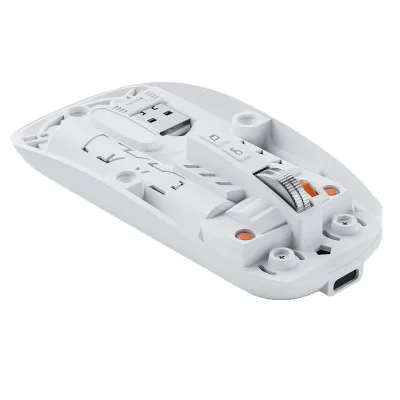 Best-selling Dual Mode Charging Silent Click and Portable Shape Transparent Design Wireless Mouse for Office Travel Study Use