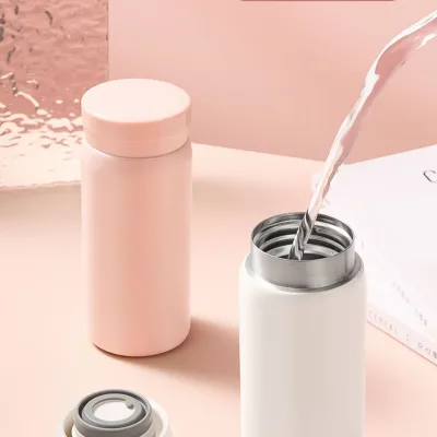 Stainless Steel Vacuum Pocket Smart Digital Thermos Mini Leak-Proof Boys Girls Children School Portable Simple Water Cup Gift