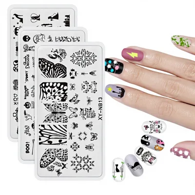 Nail Art Stamping Plate DIY Stamping Tool Template Butterfly Animal Small Flower Chinese-Style Letter Transfer Clear Plate