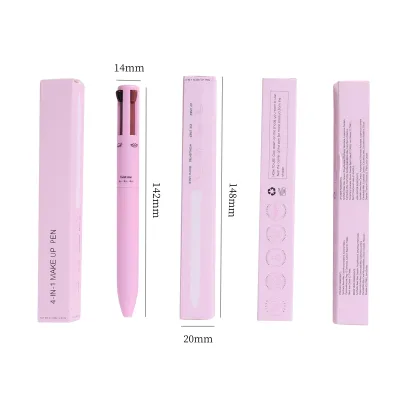 Multi-Function Waterproof All in One 4 in 1 Beauty Face Makeup Pen Eyebrow Pencil Eyeliner Lip Liner Highlighter Touch-Up Pen