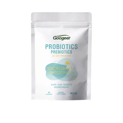 Private Label Probiotics Prebiotics Capsules 30 Counts Daily Dietary Supplement For Adults OEM Custom Service