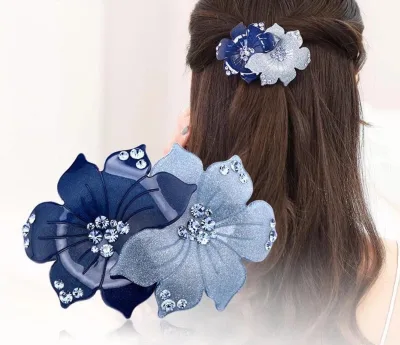 New Style Two Flowers Barrettes Fashion Flower Acrylic Barrettes Women's Hair Accessories YY01