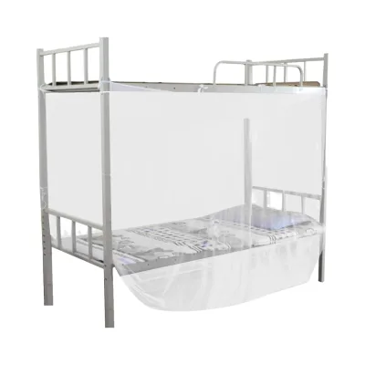 4 Corner Post Bed Canopy Mosquito Net for Home Twin Queen Sizes White Protection Hanging Canopy for Student Insecticide Treated