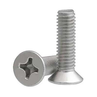 Wholesale M2 M2.5 M3 M4 M5 M6 M8 M10 M12 Din 965 Countersunk Flat Head Stainless Steel Self Tapping Machine Screw